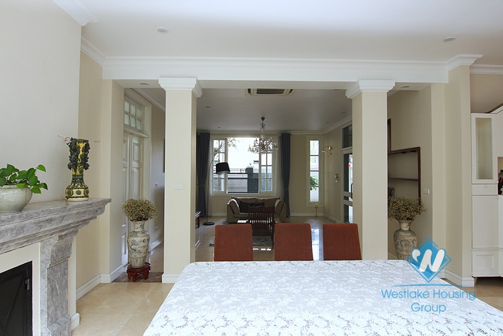 An elegant and high-end villa with a big yard for rent in Tay Ho area